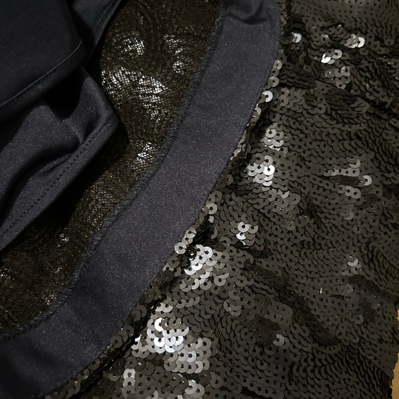 Kay Unger Navy Blue Sequin Formal Gown | Cap Sleeve | Scoop Neck | Sz 16 | A06 - Picture 12 of 12